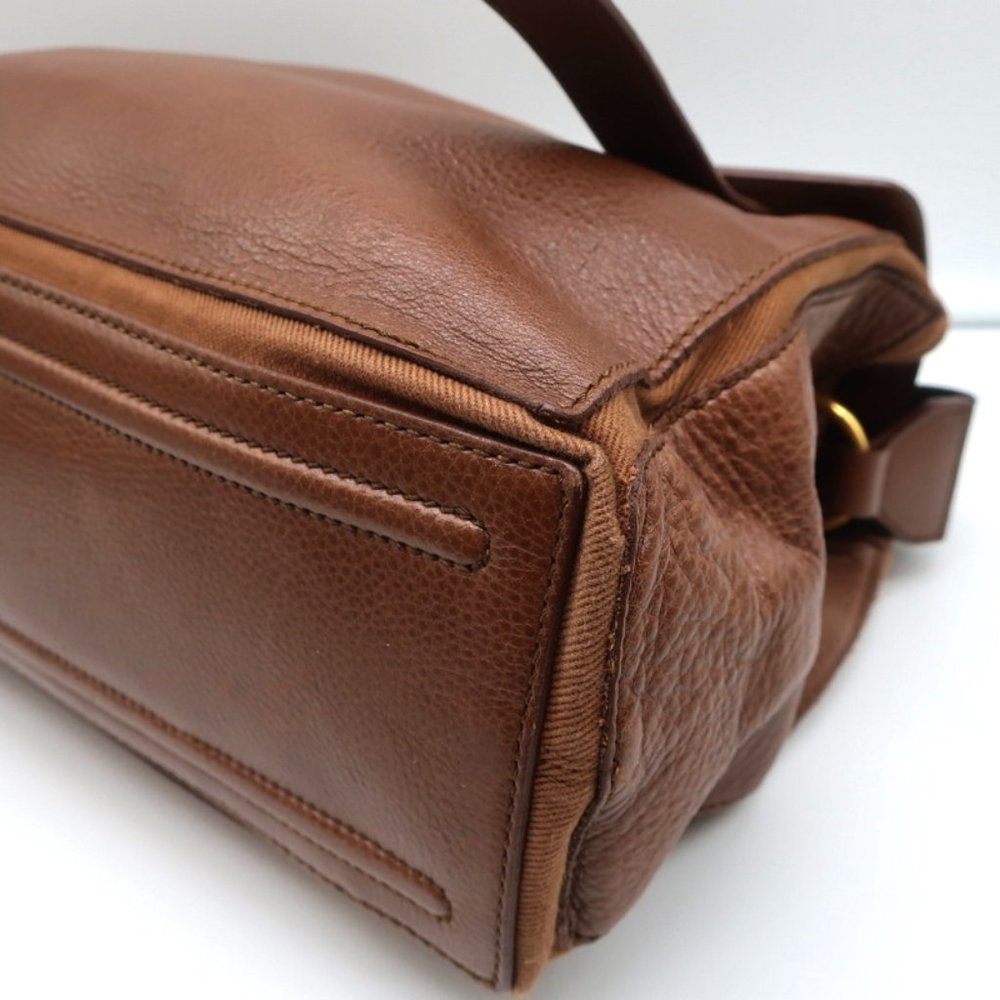 YVES SAINT LAURENT MUSE TWO MESSENGER BAG BROWN LEATHER MEDIUM SHOULDER BAG - Picture 8 of 12